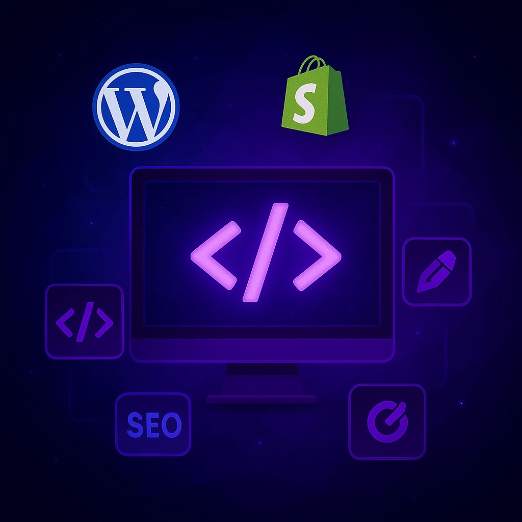 Responsive web design and full-stack developer illustration