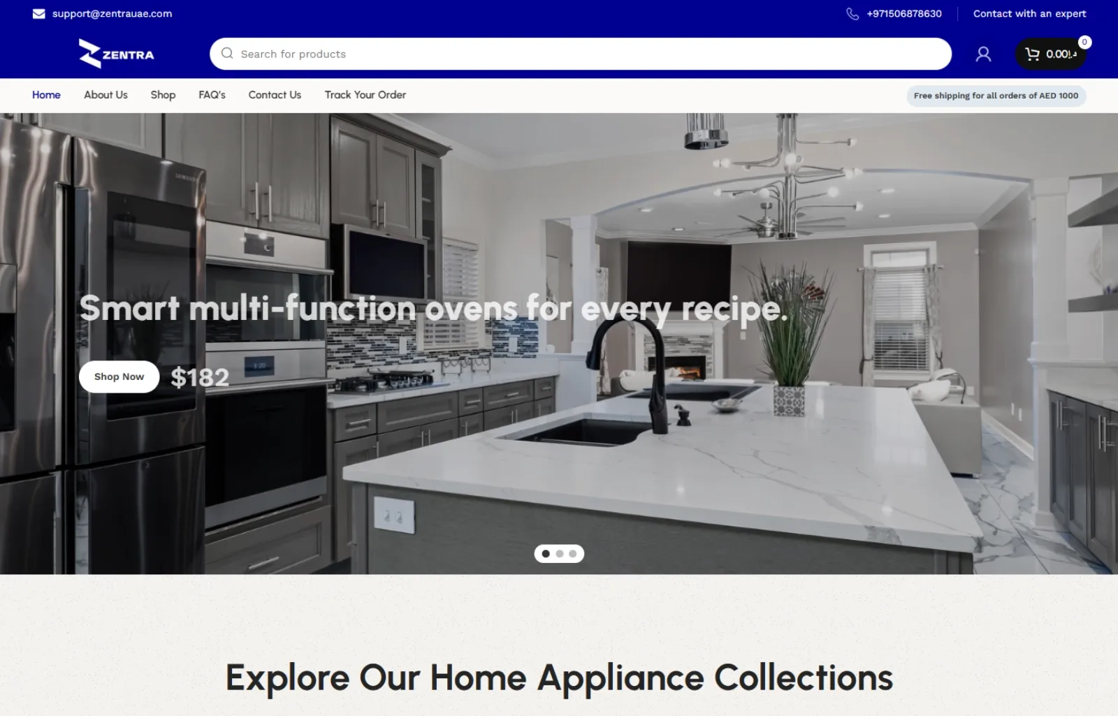Responsive WordPress business website with WooCommerce and Elementor